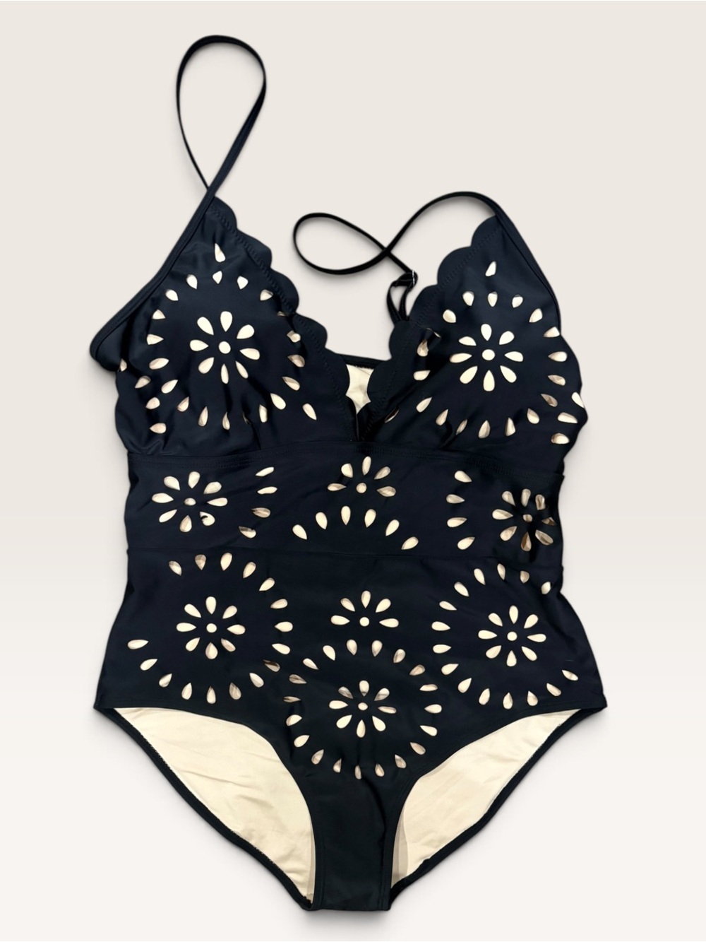 Black Cutout One-Piece Swimsuit size xL